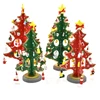 2018 Hot selling Creative design mini small-scale DIY Wooden christmas tree