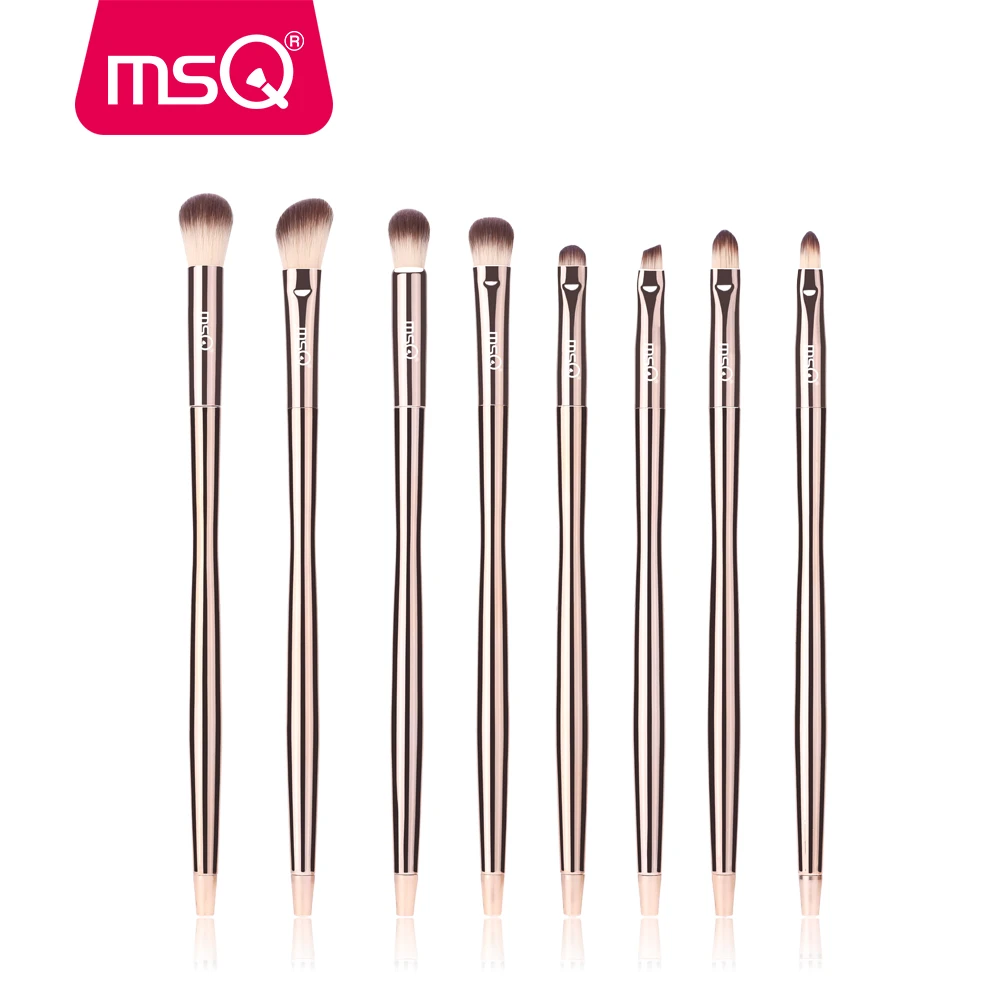 

MSQ 2019 new makeup brush set 8pcs gold liner eye eyeshadow palette brushes makeup