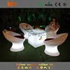 led light up outdoor plastic cube table,plastic table for nightclub,garden cube seating