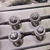Latest Unique Design Movable Rotating Ring Floating Jewelry for young girl and boy Popular Double Circles Adjustable Accessories