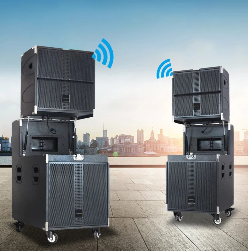 Dynamic Sound Portable Line Array Speaker With 5.8g Wireless Connecting