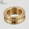 alibaba supplier cnc machinery metal parts oem brass knurling hook o shape ring