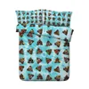 3d bedding Emoji Poop Mandala Style 3d quilt set