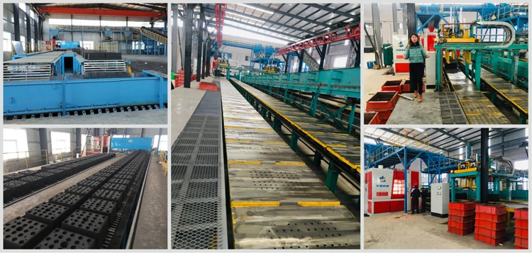 China fully automatic flaskless vertical shooting sand molding machine foundry used for the production of pneumatic wheels