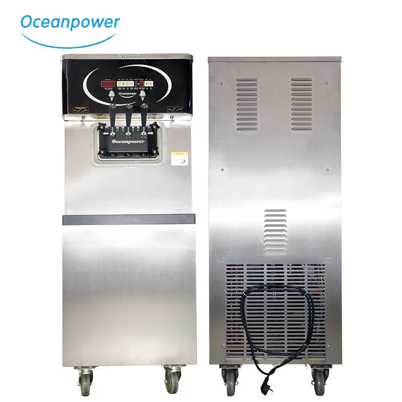 
oceanpower soft serve machine for make ice cream OP138CS with Twin Twist mquina de helados 