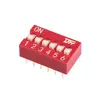 Slide actuated micro through-hole red or blue analog code dip switch