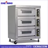 Bread Baking Equipment Baking Pizza Oven Single / Double / Three / Four Decks Gas Pizza Deck Oven