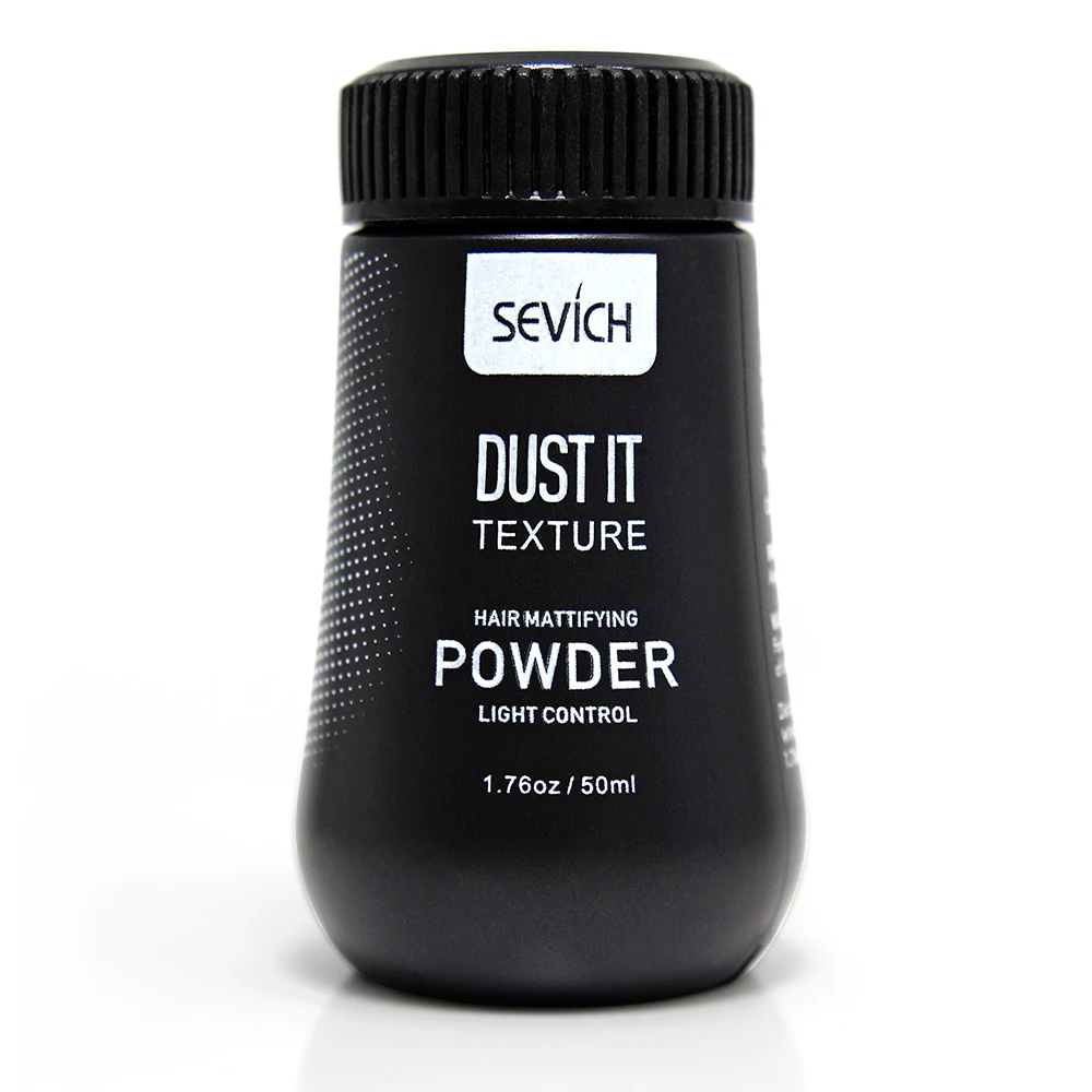 

Barber Tools Mens Hair Texture Powder Matte Styling Teasing Powder, White powder in black bottle/oem