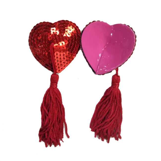 Valentines day lingerie accessories reusable pasties Valentines day pasties Heart shaped nipple pasties
