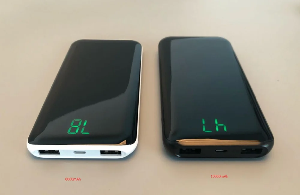 High Capacity Mini Size Led Display Polymer Battery 10000 Mah Portable Power Bank - ANKUX.COM