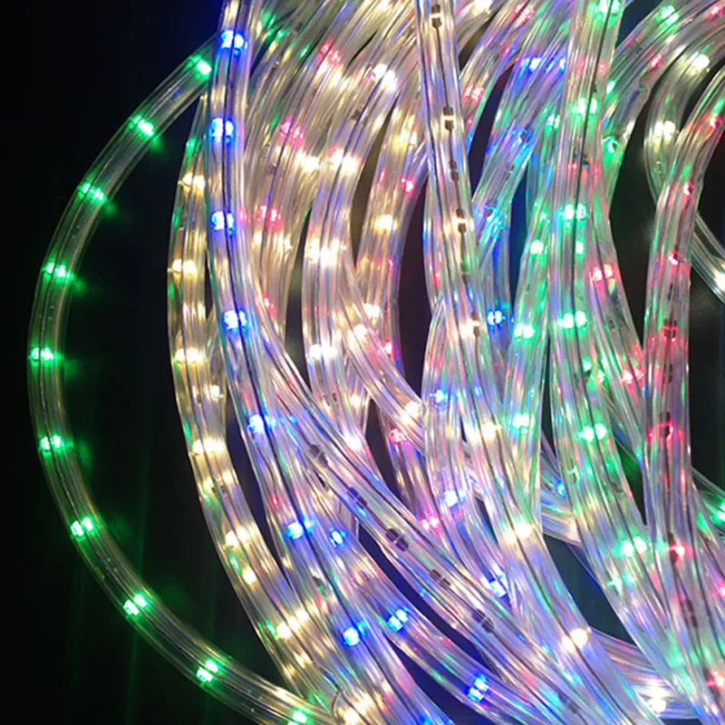 new products round 3wire 36led 13MM color changing led rope light