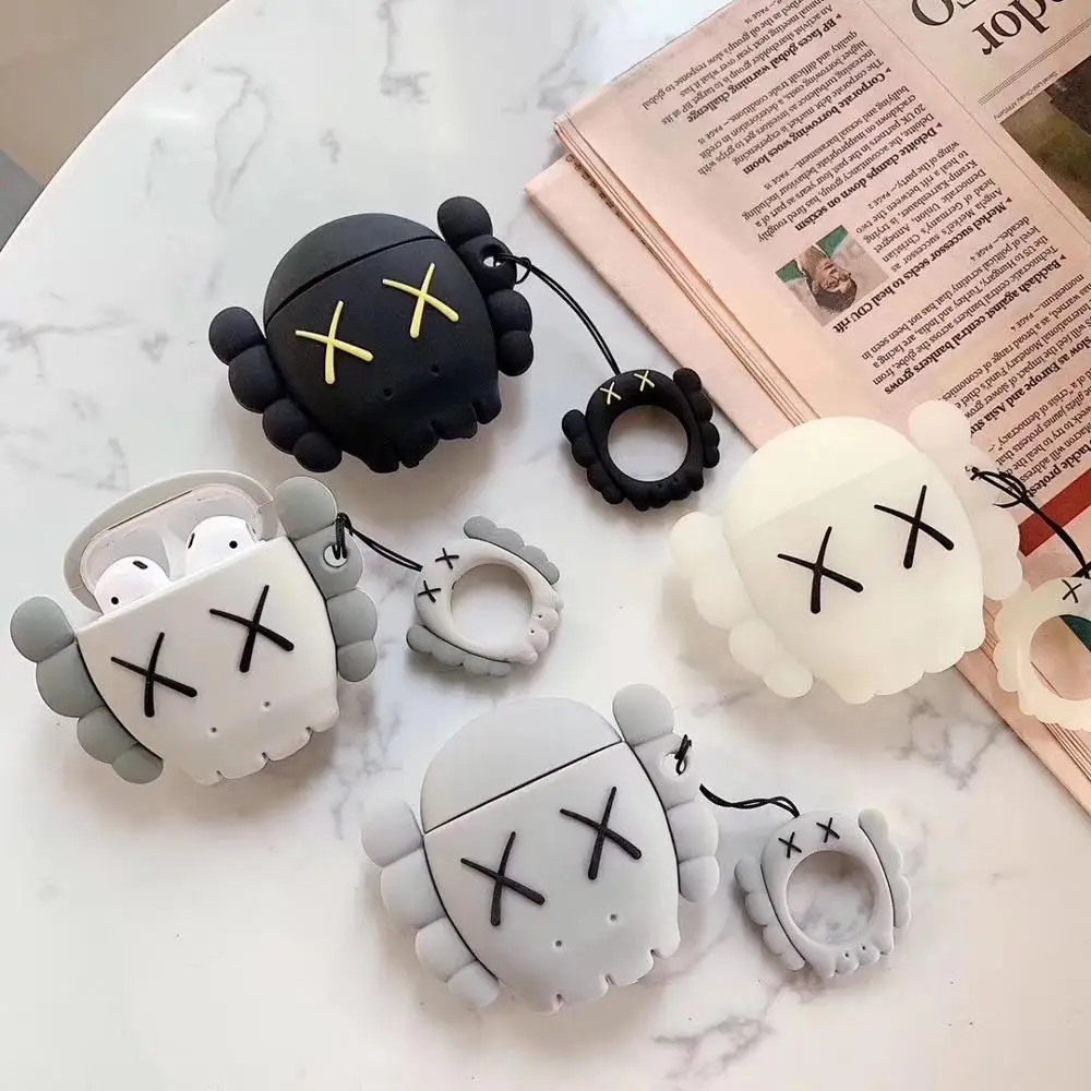 

For Apple Airpods Kaws Case Cover, 3D Cute Cartoon Earphone Box