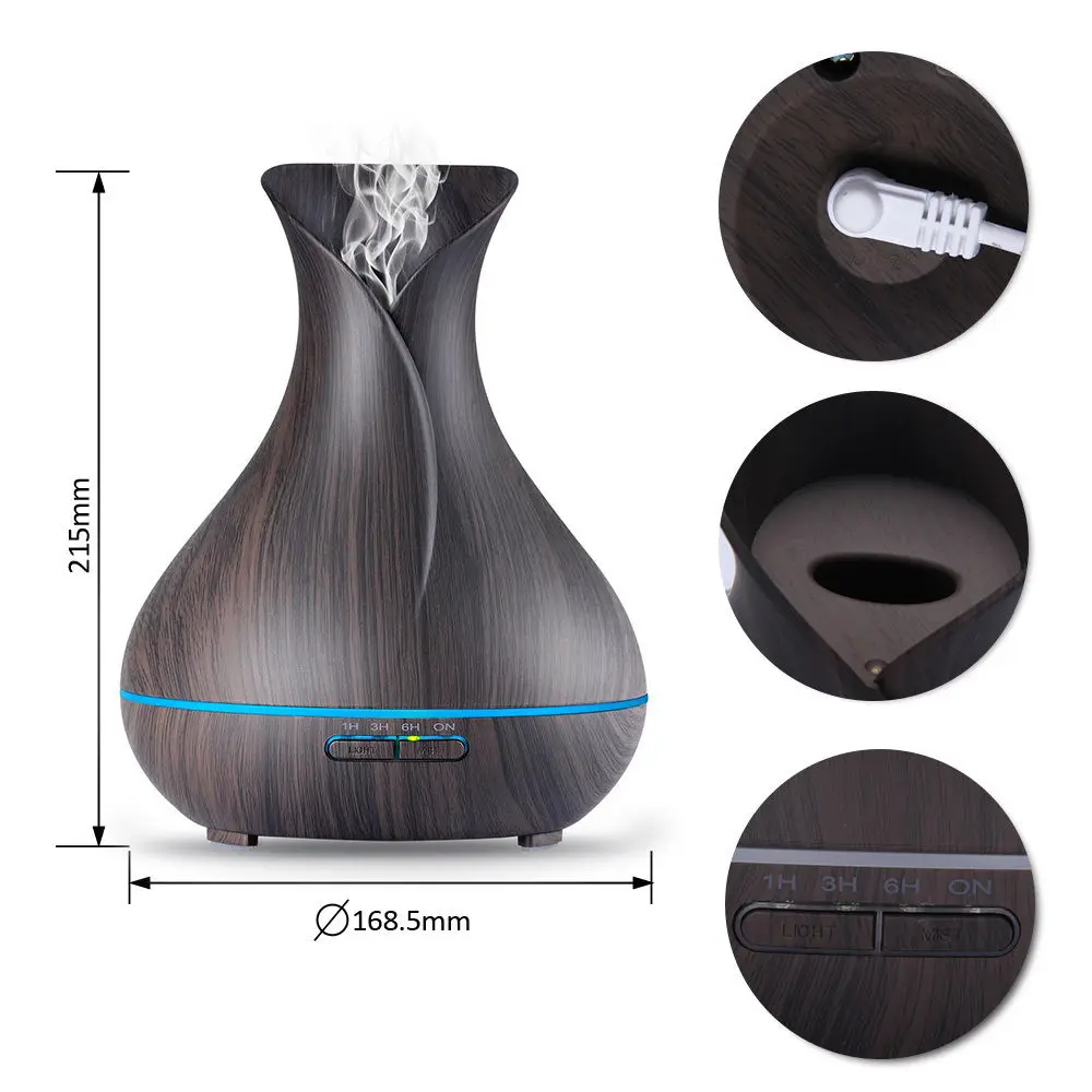 Rainbow 400ml Aroma Source Diffuser,Serene House Ultrasonic Aroma