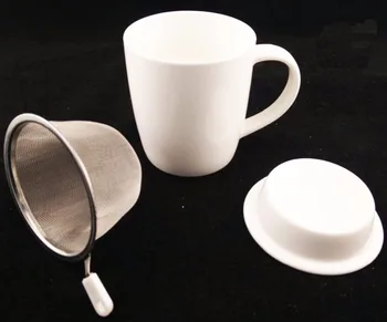 Plain White Blank Ceramic New Bone China Coffee Mug Tea Cup With Plain White Blank Ceramic New Bone China Coffee Mug Tea Cup With Strainer Lid