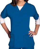 

Workwear Women's Three Pocket Scrub Top with Many Colors Option