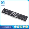 Factory manufacture free size RGB indoor usage customized 7 segment LED digital screen for water heater