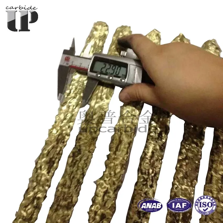 Length 430mm Scrap Size 6.48.2mm Hardfacing Tungsten Carbide Composite