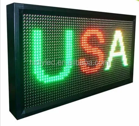Custom Made P10 Indoor /Outdoor USB/3G/Wifi Smaller Size Multi Language Flashing LED Display Board Factory