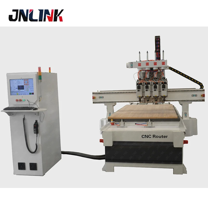 JNLINK 1325 Multi Heads Wood CNC Router Machine