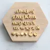 Latest design fashion accessories alloy gold initial metal alphabet letter beads