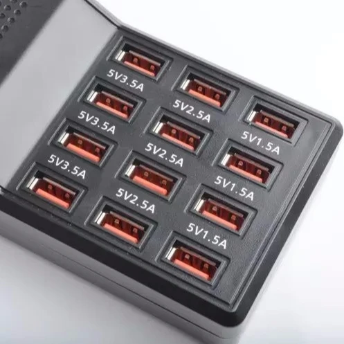 

12 Ports Portable USB Charging Station with power control