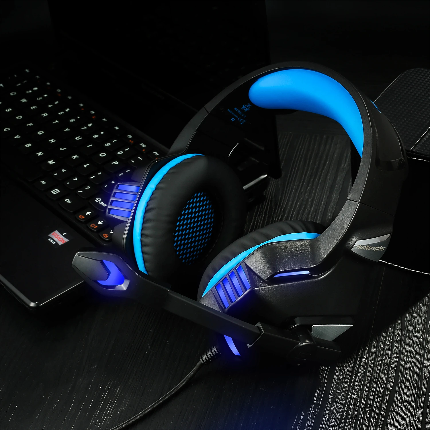 hunterspider pro gaming headset v3