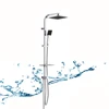 NHS204 China Yuyao Stainless Steel Wall Mounted Bathroom Square Pipe shower set, shower column