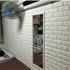 3D wall coverings modern PE foam 3d brick decorative acoustic wallpaper for living room