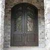 exterior design cheap arched wrought iron door hardware entry door
