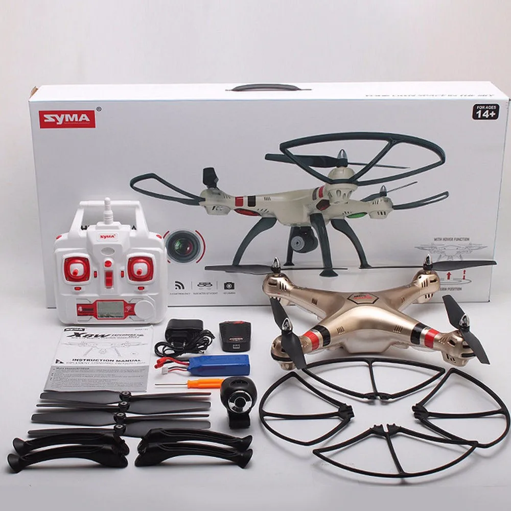 Syma X8W 2.4Ghz 6-Axis Gyro RC Quadcopter Drone UAV RTF UFO with 2MP HD Camera 