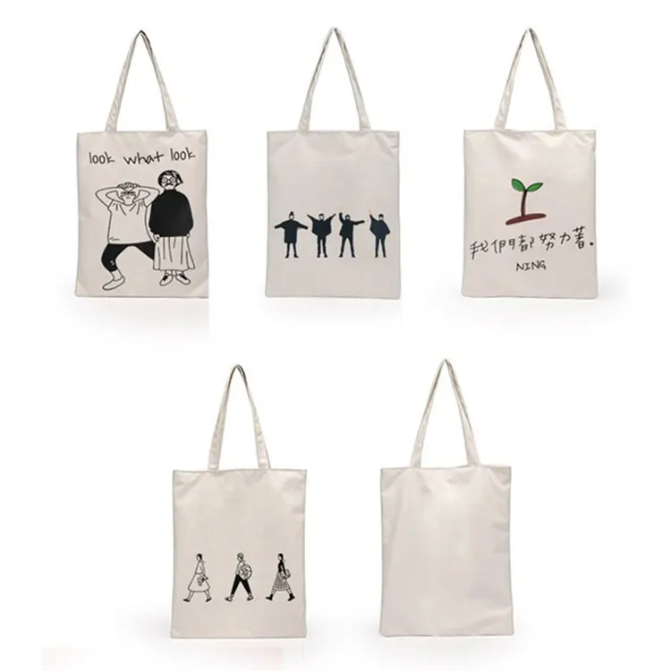 

Factory Price High Quality oem logo custom color style canvas tote bag, Customized