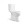 two piece dual flush close coupled toilet in bathroom