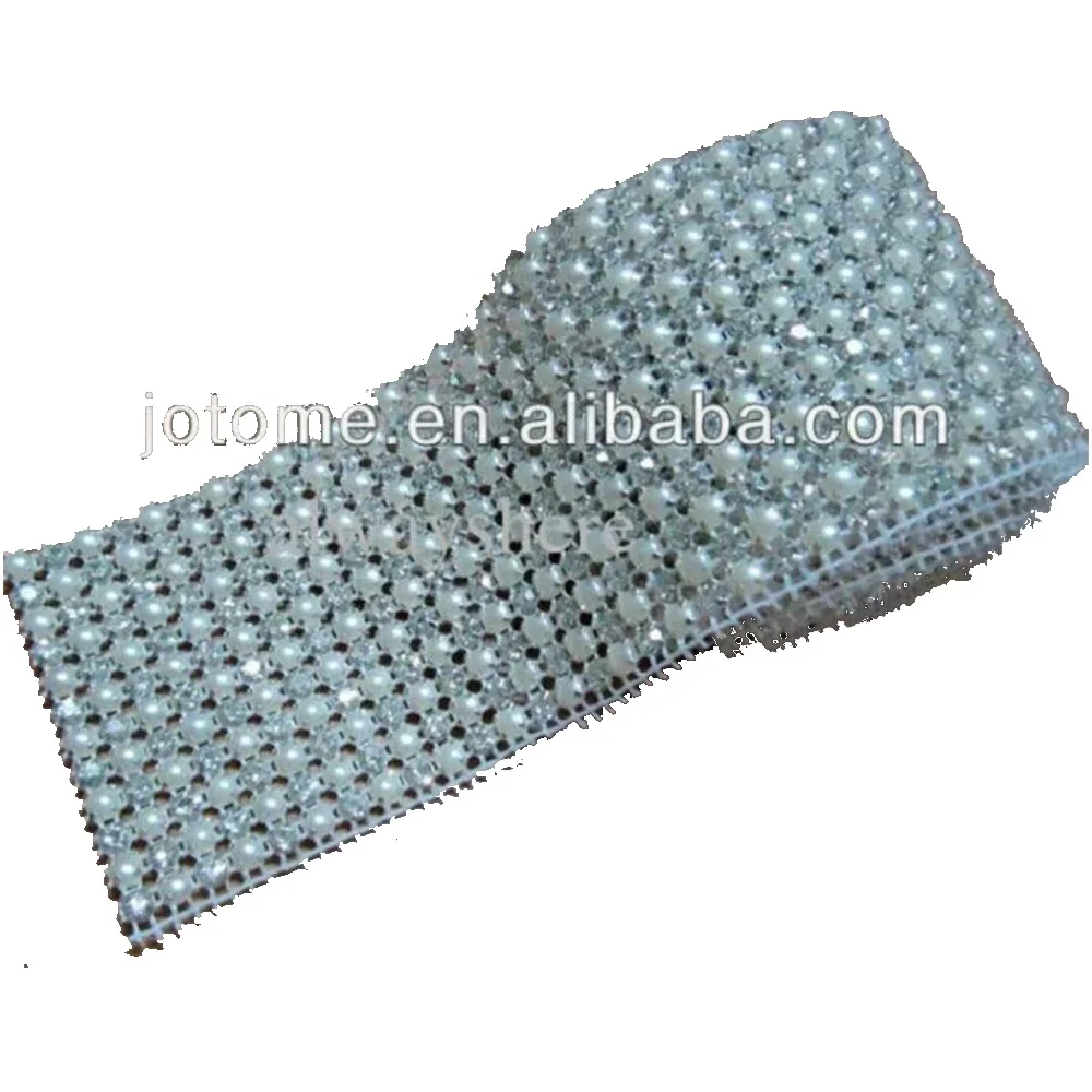 

Rhinestone + Pearl Banding Trimming, Custom choice