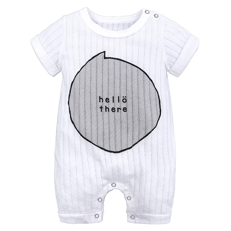 

New summer breathable new born baby clothes plain white romper, Customized