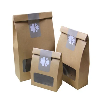 resealable kraft paper bags with window