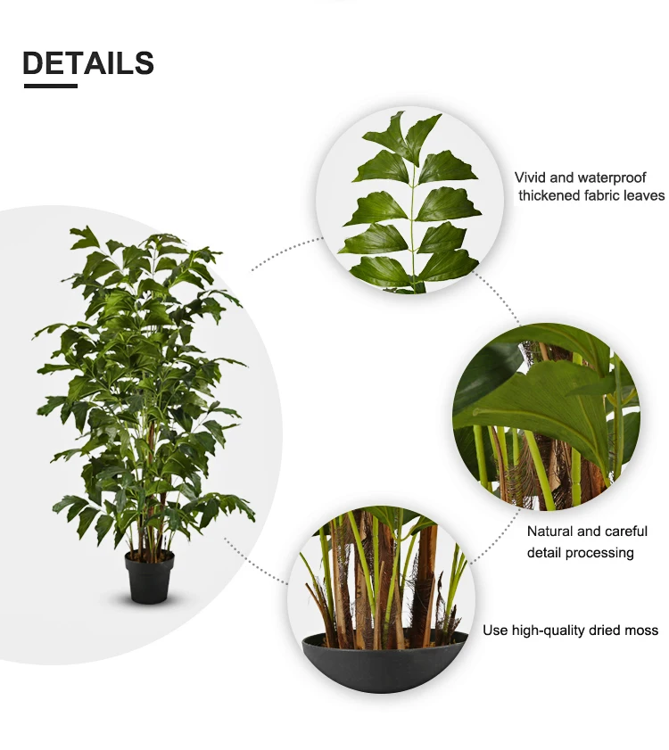 160cm Fishtail Palm Artificial Jungle Plant Fake Decorative Tree