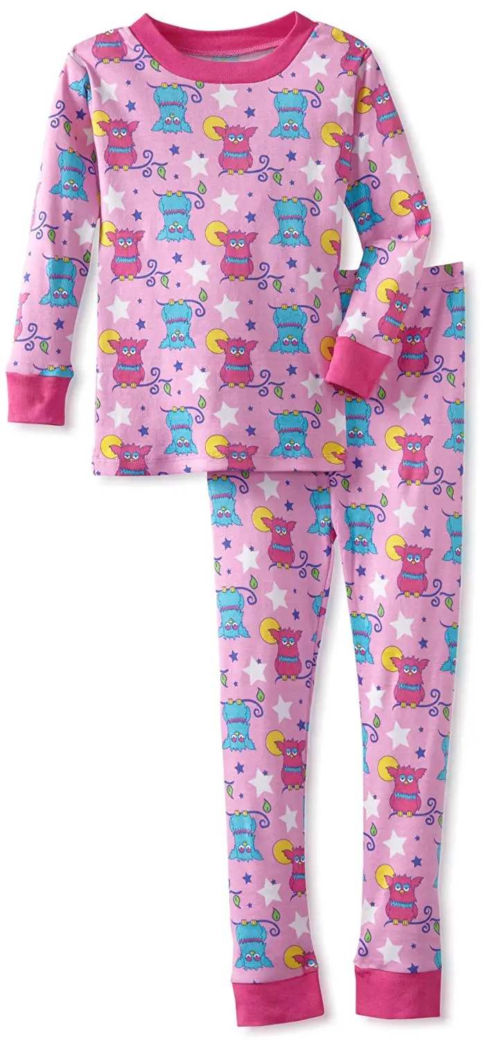 New Jammies Little Girls Zippered Organic Footie Chevron