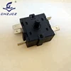 6 pins heater square rotary switch toaster timer switch