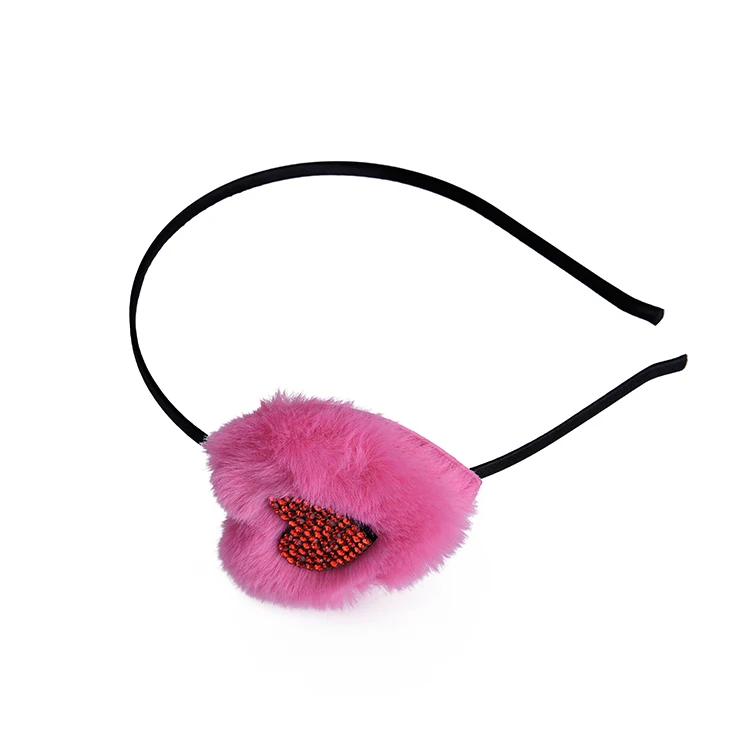 Wholesale Factory Direct Heart Plush Hair Band Costume Accessories Head