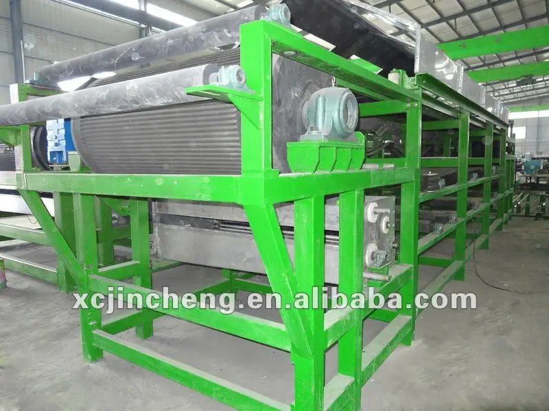 
Belt Filter Press for Caustic Soda and CuS mixture Filtering 
