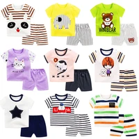 

Toddler baby boy and girl clothing sets short sleeve t-shirts + shorts 2pcs casual baby clothes sets