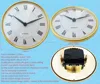 130mm diameter quartz clock insert gold plating plastic frame domed plastic lens clock fit up home furniture decoration clock