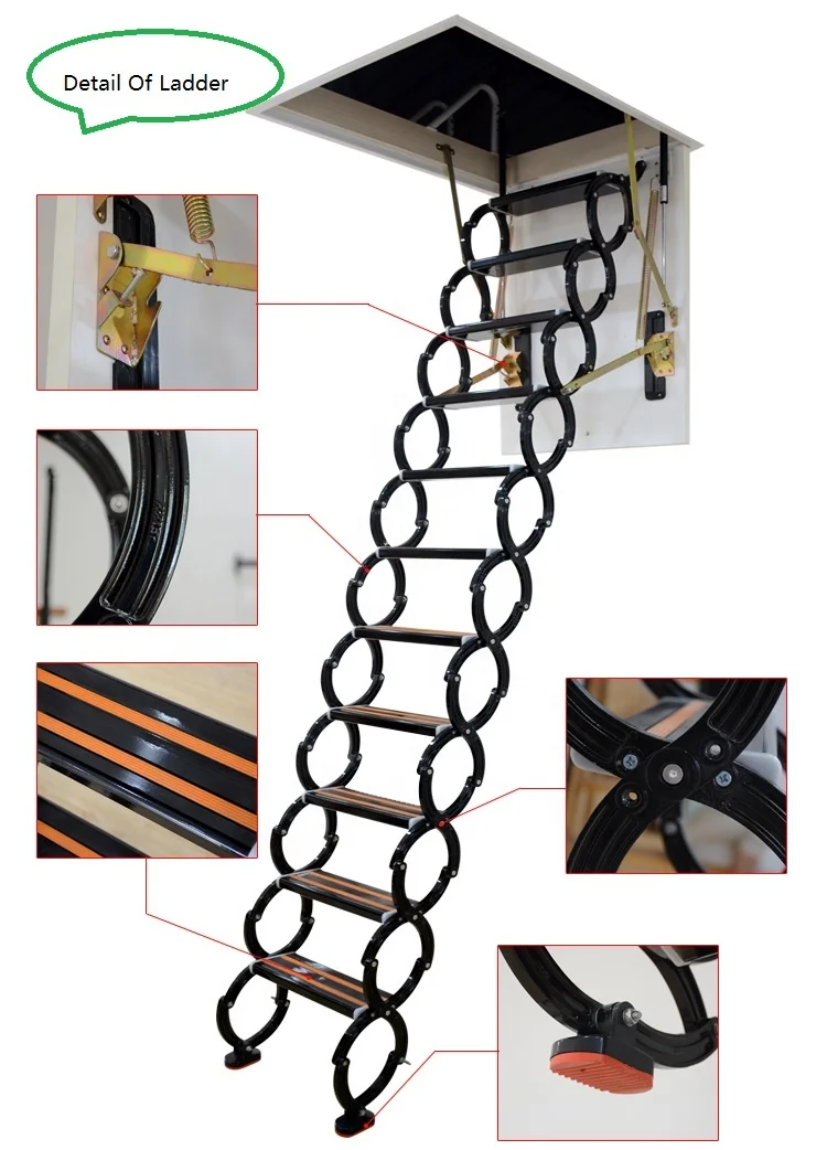 Hydraulic Attic Loft Stairs Buy Attic Retractable Stairs,Collapsible