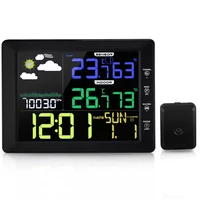 

Wireless Color Barometer Thermometer Hygrometer Weather Station Digital wall clock