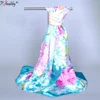 Europe and the United States women wholesale fashion printed real silk scarves