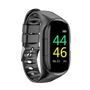 Best Christmas gift!!LEMFO M1 AI Smart Watch Men With Bluetooth Headphone Hate Rate Blood Pressure Monitor Sport SmartWatch