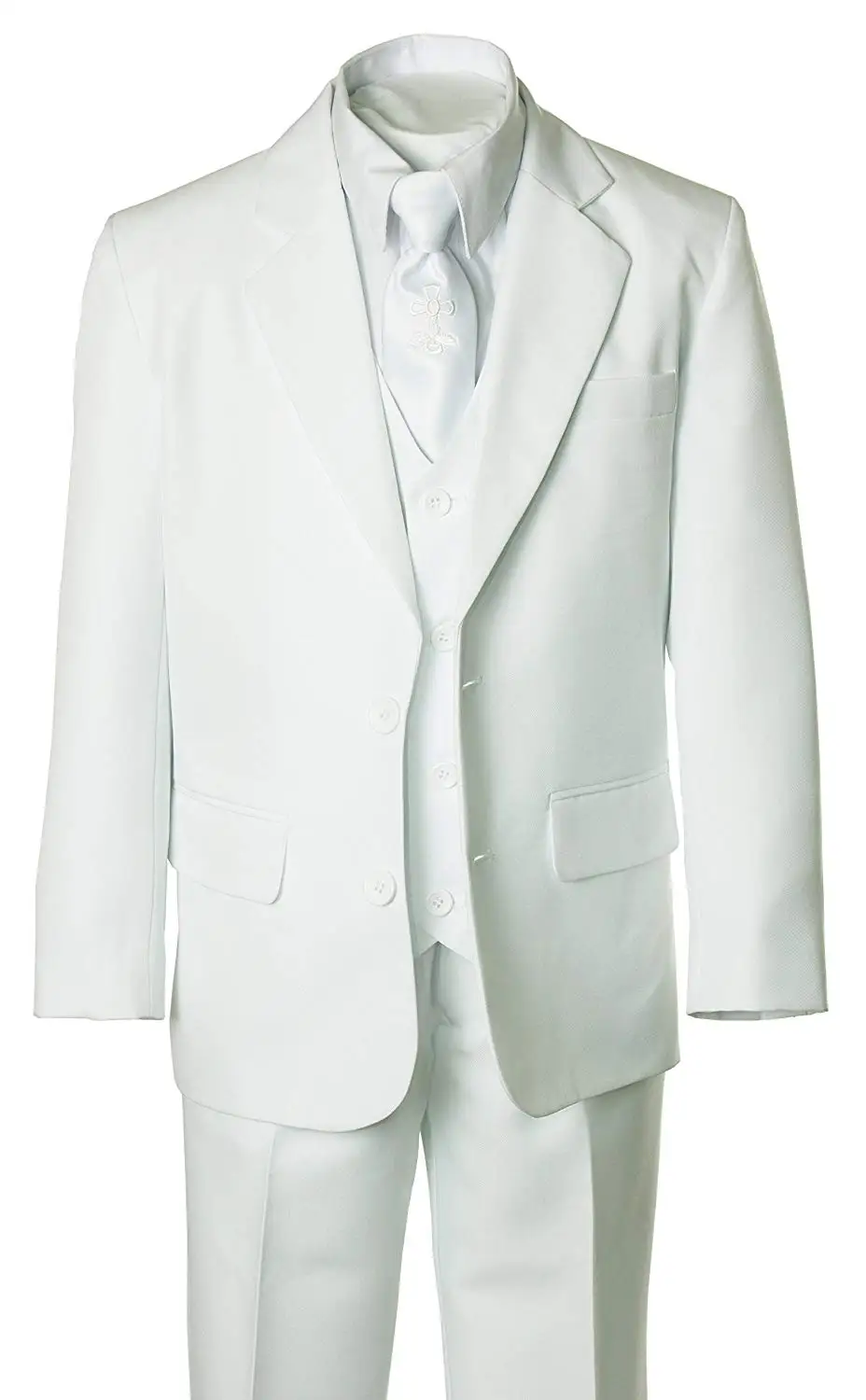 white holy communion suits