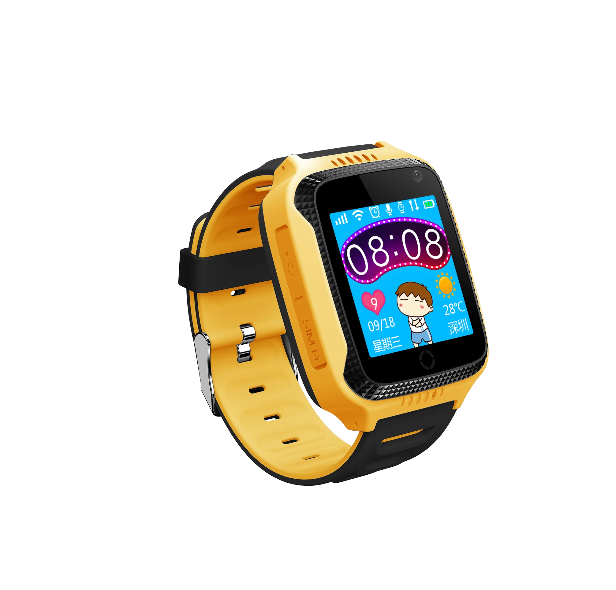 

OEM kids android round smartwatch with gps