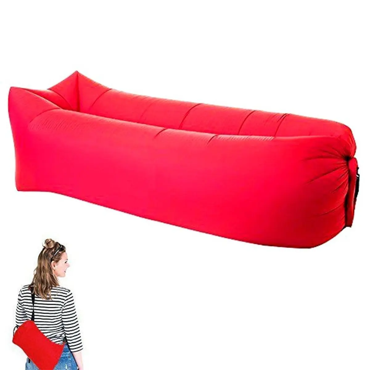 Fast Sofa Find Deals On Line At Alibaba Get Quotations Jisoncase Inflatable Lounger Sofa Portable Air Mattresses Beds Beach Sleeping Waterproof Fast Self