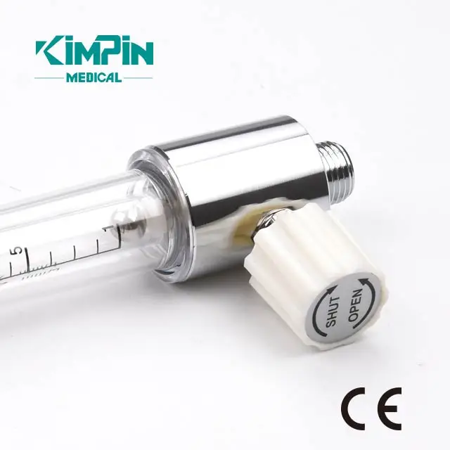 O2 Wall Regular Measurement Wall Mounted Medical Oxygen Flow Meter for Hospital Gas Terminal ...